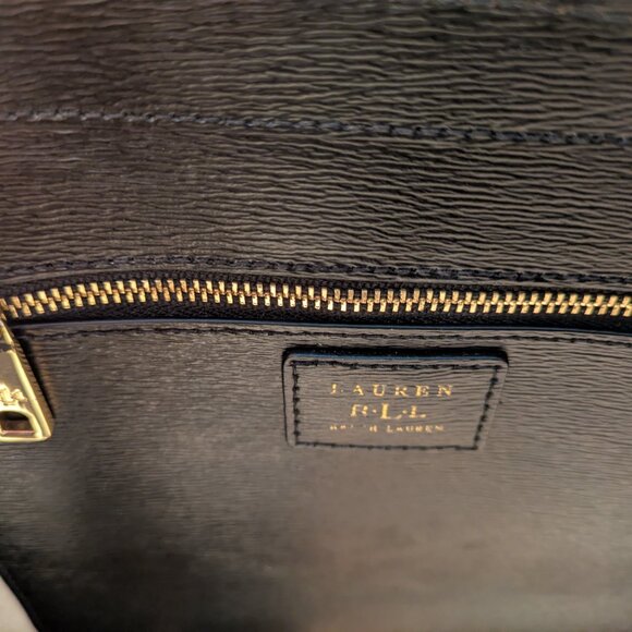 Lauren Ralph Lauren Black and White Satchel - Picture 5 of 10